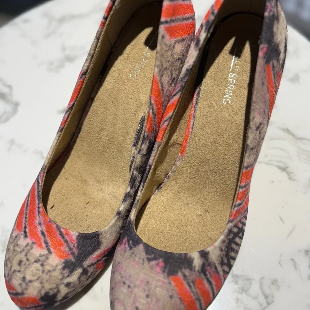 Call It Spring Multicolor Patterned Wedges - Picture 2 of 5